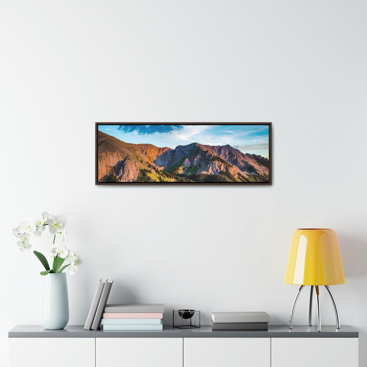 Fading Mountain Light - Canvas with Frame