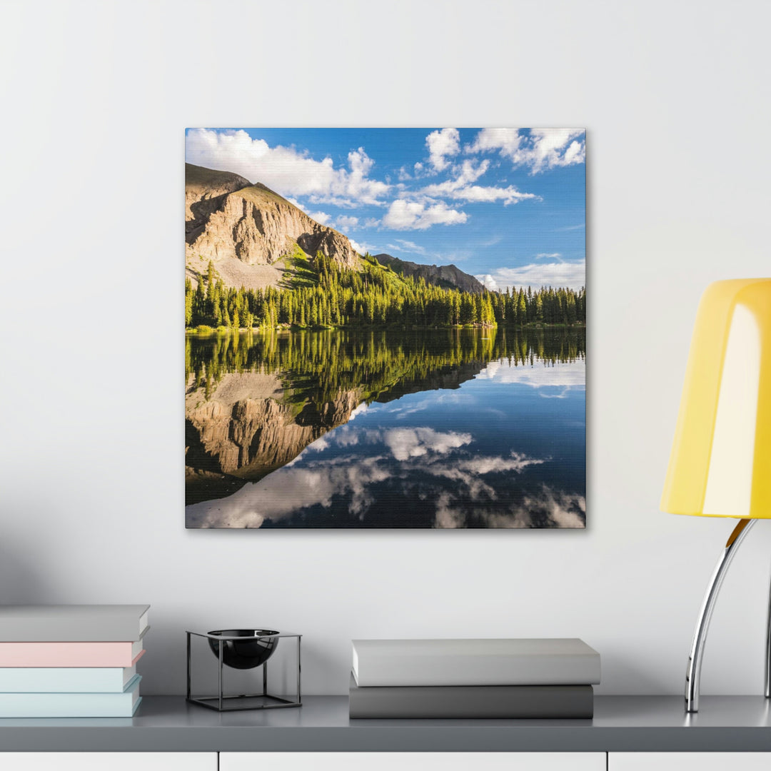 Mountain Scene Reflected - Canvas