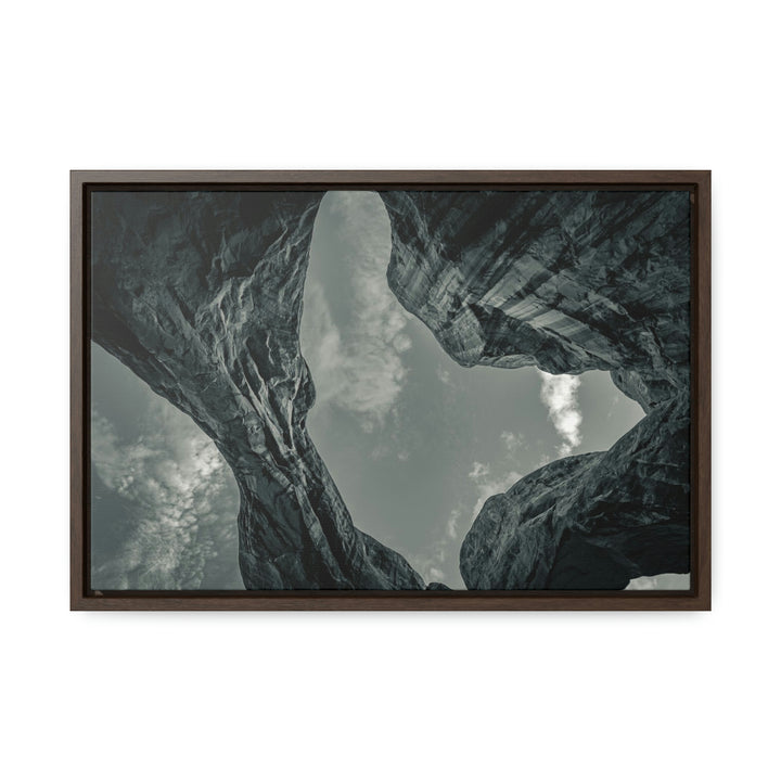 Natural Frames Part 3 in Black and White - Canvas with Frame