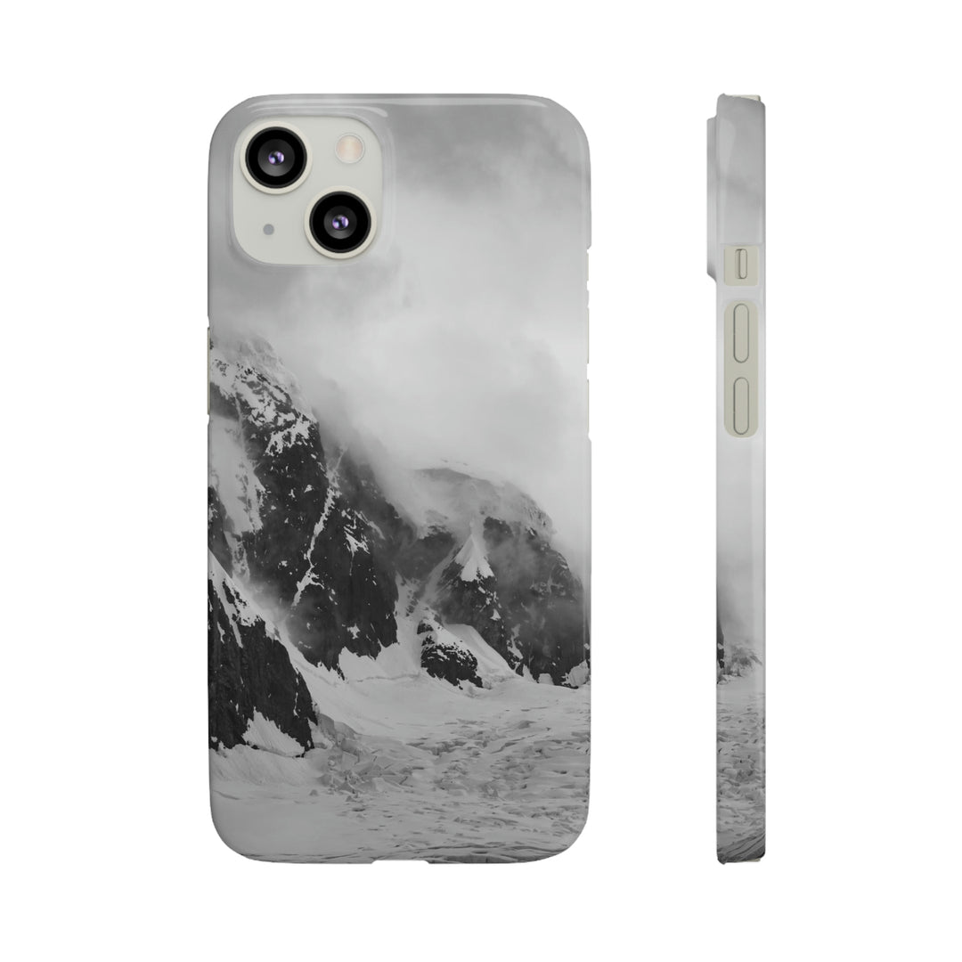 The Mist Descends in Black and White - Phone Case