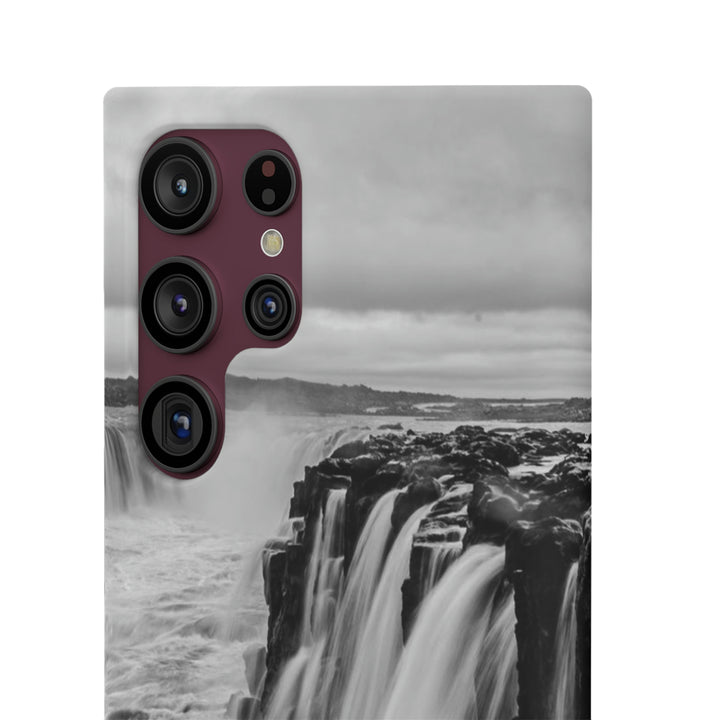 Selfoss in Black and White - Phone Case