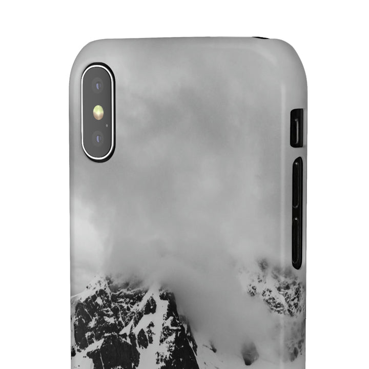 Peaceful Anchoring in Black and White - Phone Case