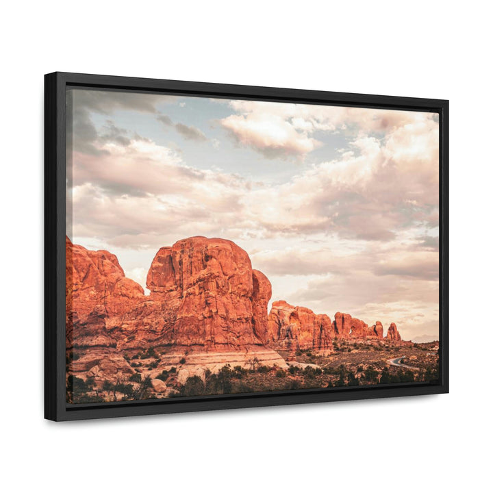 A Desert Sunset - Canvas with Frame