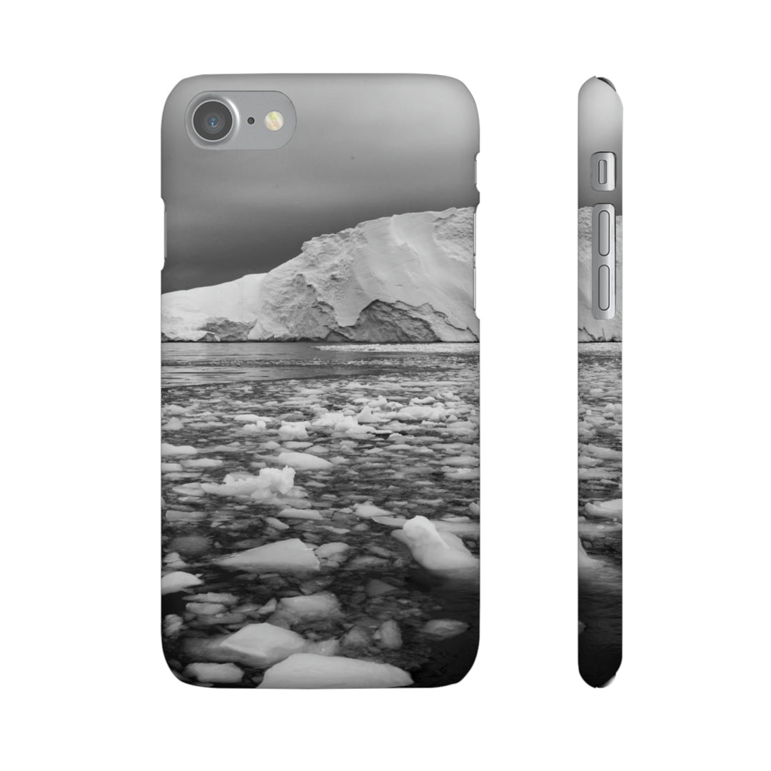 Lane of Ice In Black and White - Phone Case