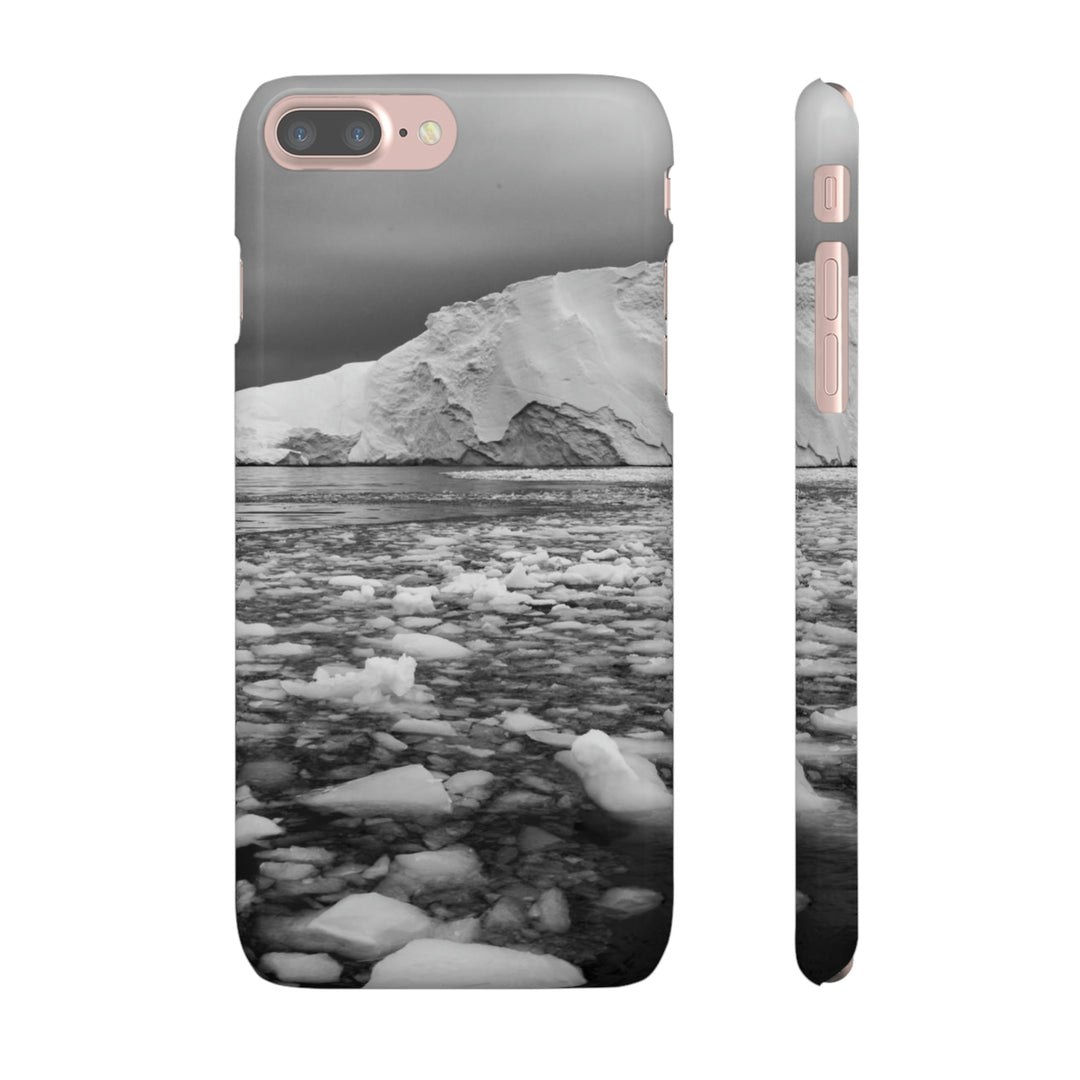 Lane of Ice In Black and White - Phone Case