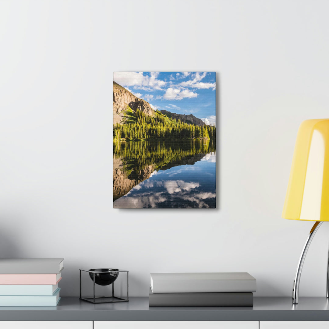 Mountain Scene Reflected - Canvas