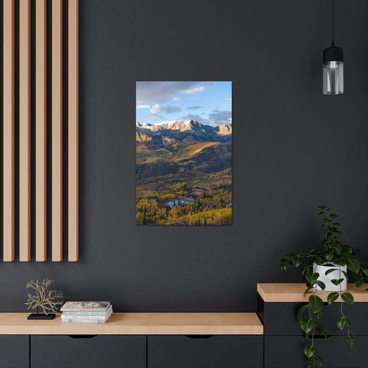 Glowing Mountainside - Canvas