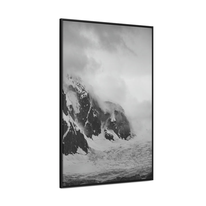 The Mist Descends in Black and White - Canvas with Frame