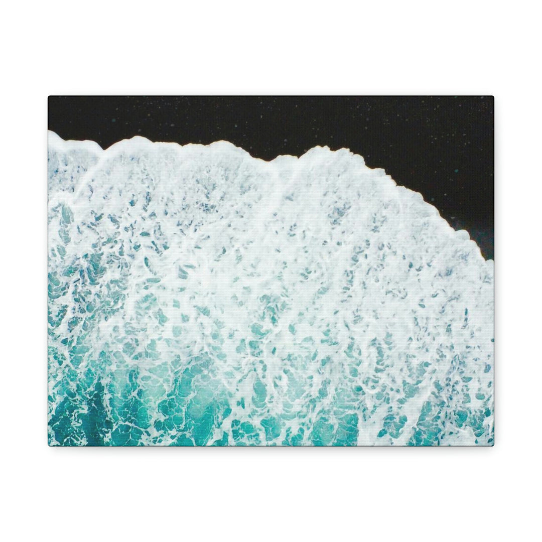 A Wave on Volcanic Sand - Canvas