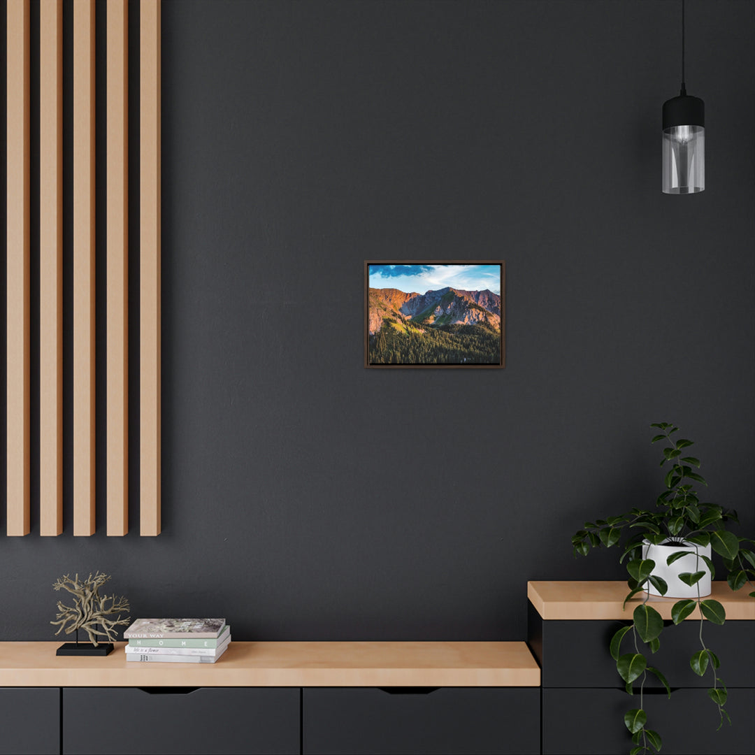 Fading Mountain Light - Canvas with Frame