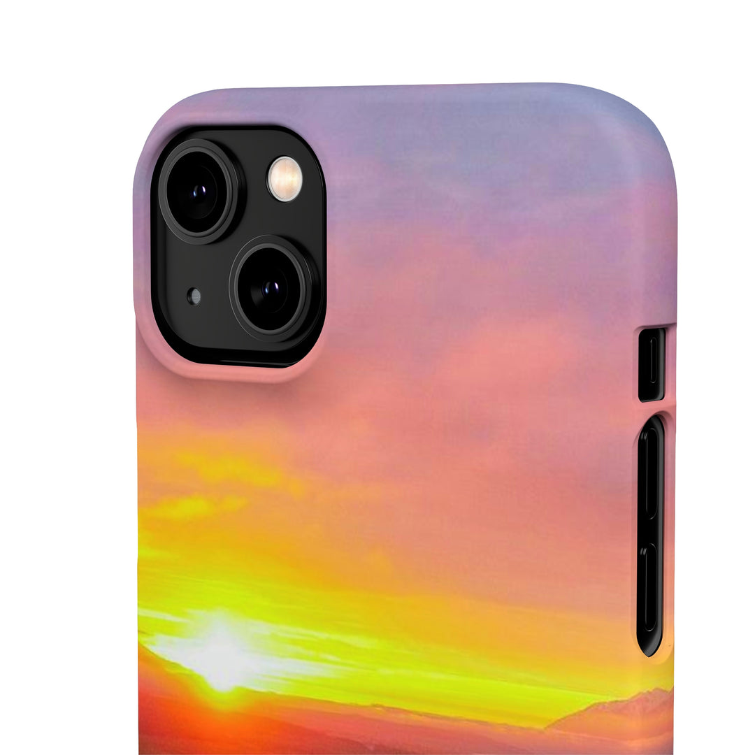 Sunset Over the Fjord Part 1 - Phone Case