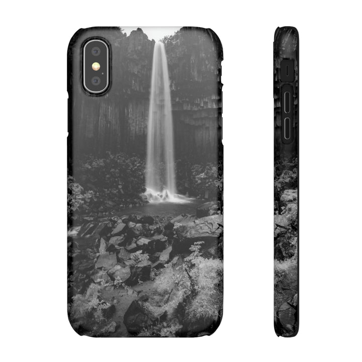 Svartifoss in Black and White - Phone Case