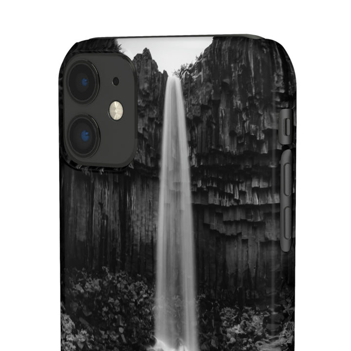 Svartifoss in Black and White - Phone Case