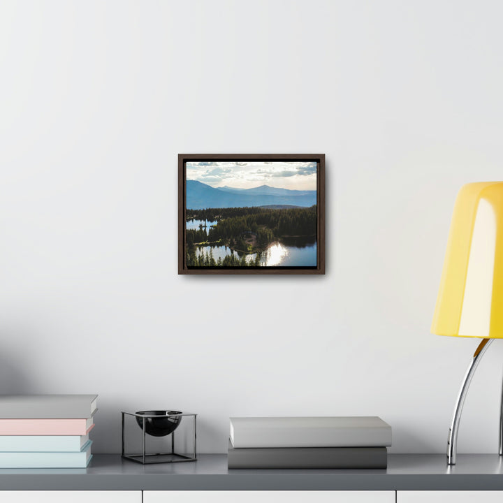 Cool Mountain Lakes - Canvas with Frame