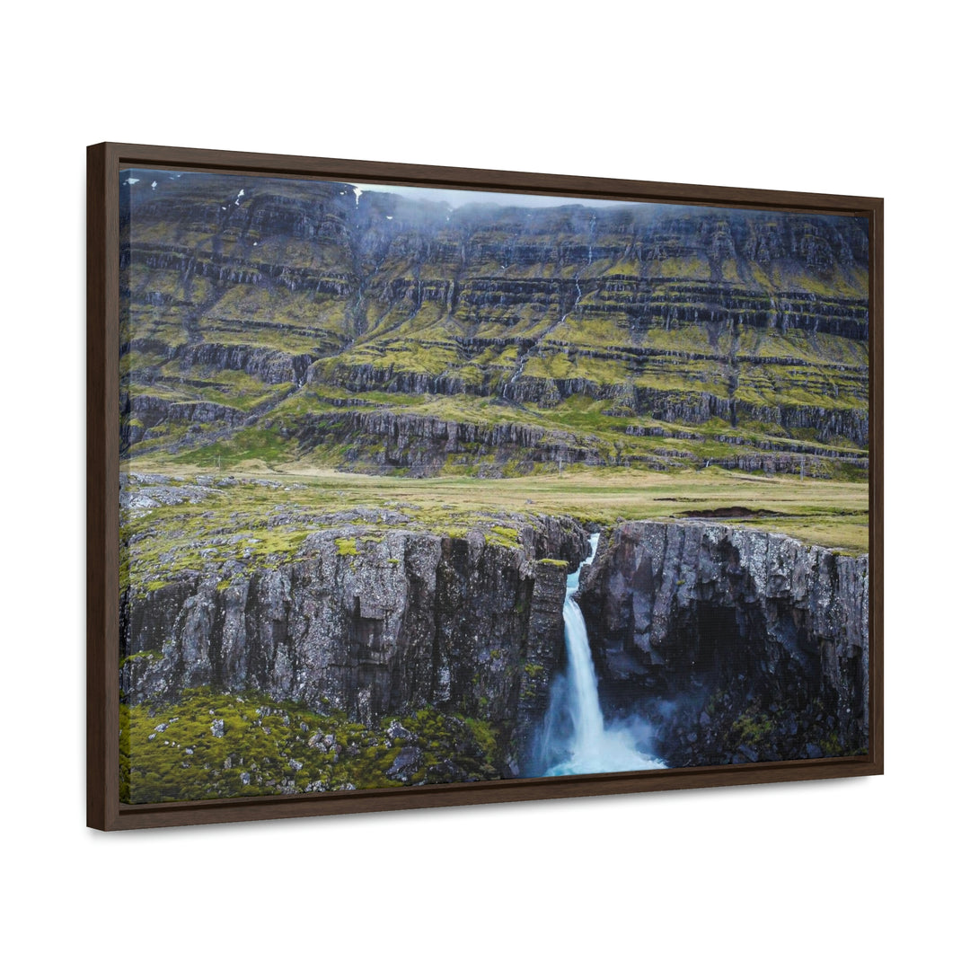 A Remote Waterfall - Canvas with Frame