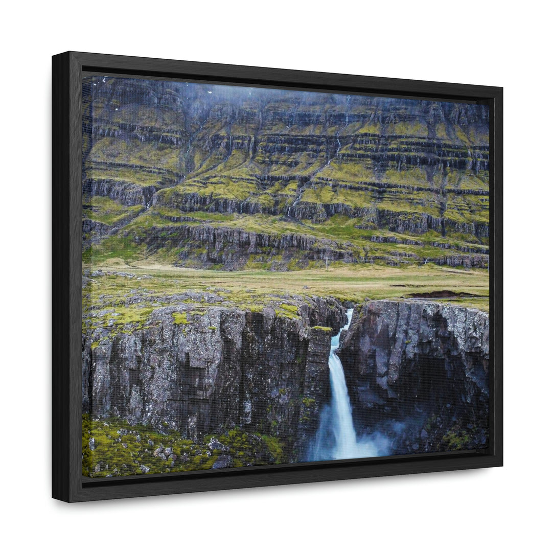 A Remote Waterfall - Canvas with Frame