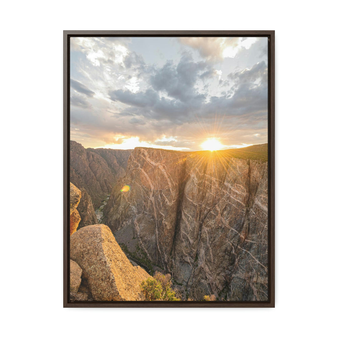 Painted Wall at Sunset Part 2 - Canvas with Frame