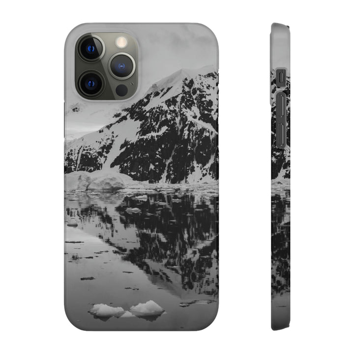 Reflected Calm in Black and White - Phone Case