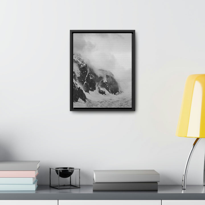 The Mist Descends in Black and White - Canvas with Frame