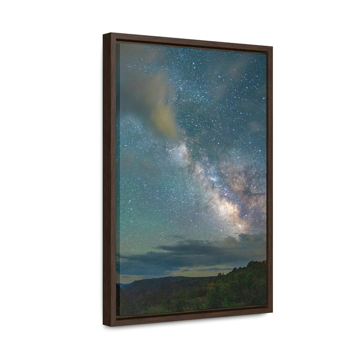 Milky Way Through the Clouds Part 1 - Canvas with Frame