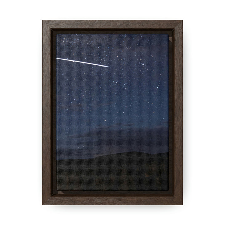 Starlink Above the Canyon - Canvas with Frame