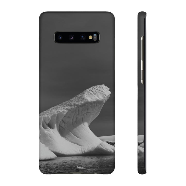 The Angles of an Iceberg in Black and White - Phone Case