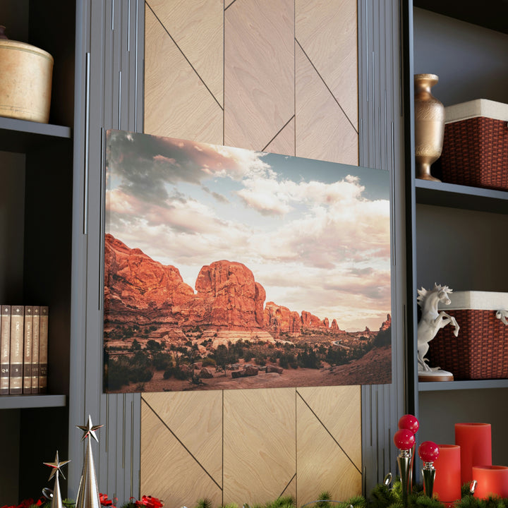 A Desert Sunset - Canvas