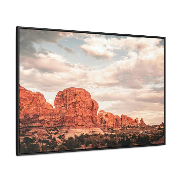 A Desert Sunset - Canvas with Frame