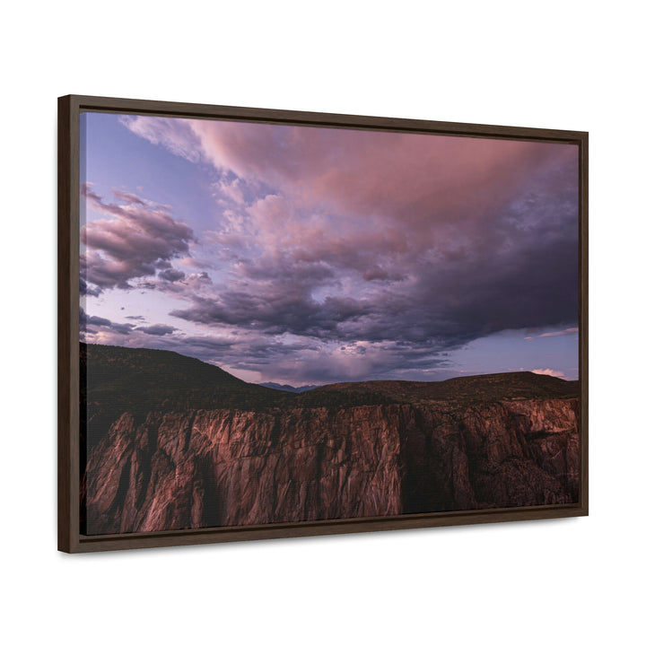 Painted Wall at Sunset Part 3 - Canvas with Frame