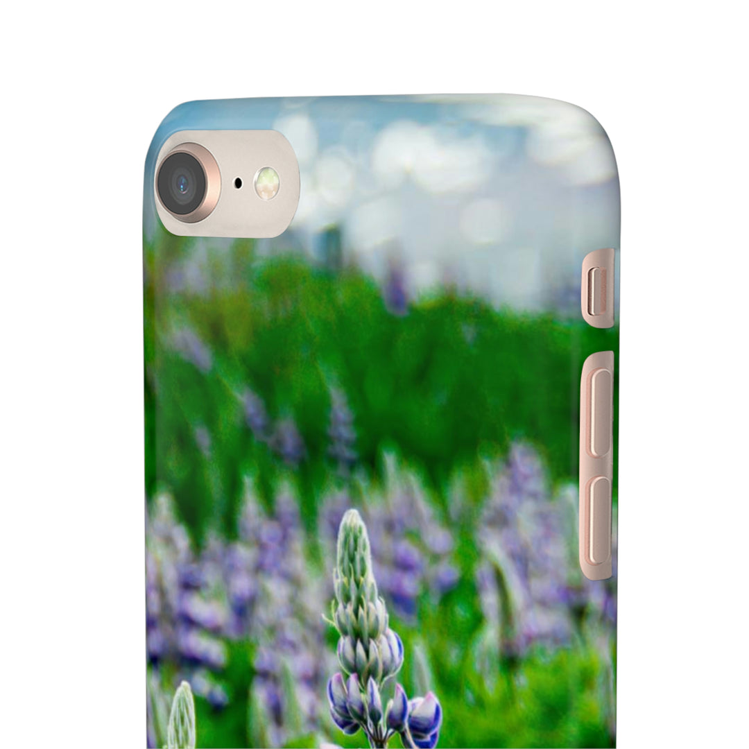 Glowing Lupin with Mountains - Phone Case