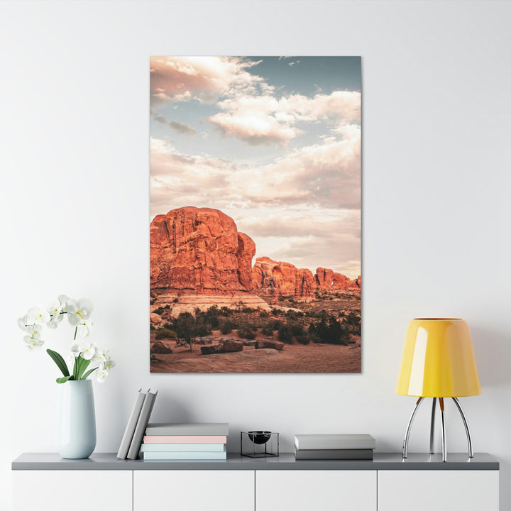 A Desert Sunset - Canvas