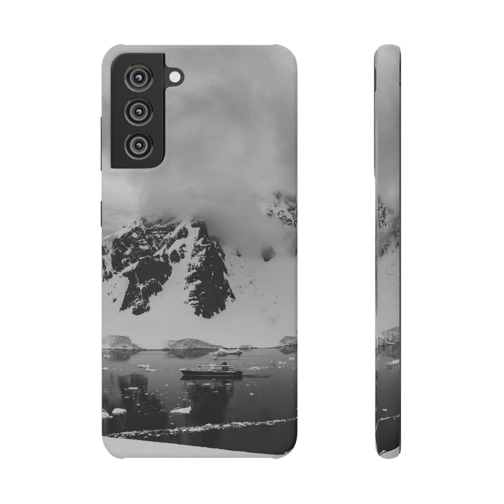 Peaceful Anchoring in Black and White - Phone Case