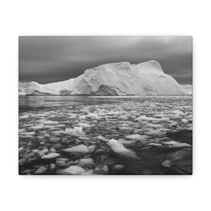 Lane of Ice In Black and White - Canvas