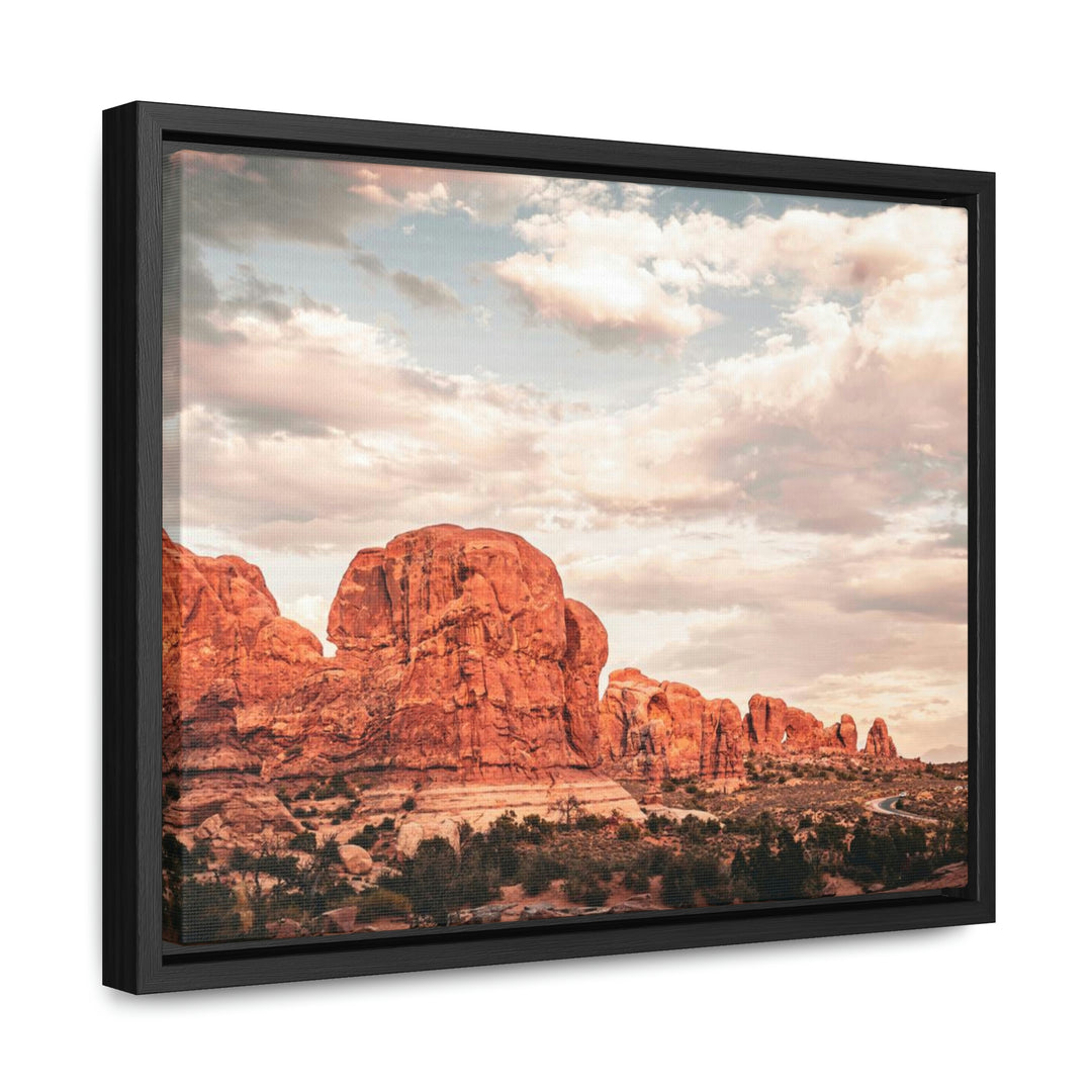 A Desert Sunset - Canvas with Frame