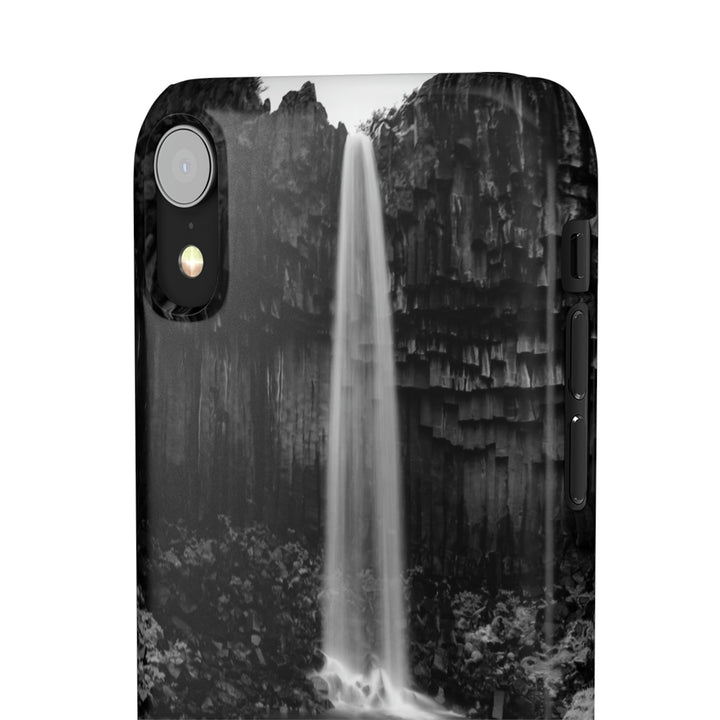 Svartifoss in Black and White - Phone Case