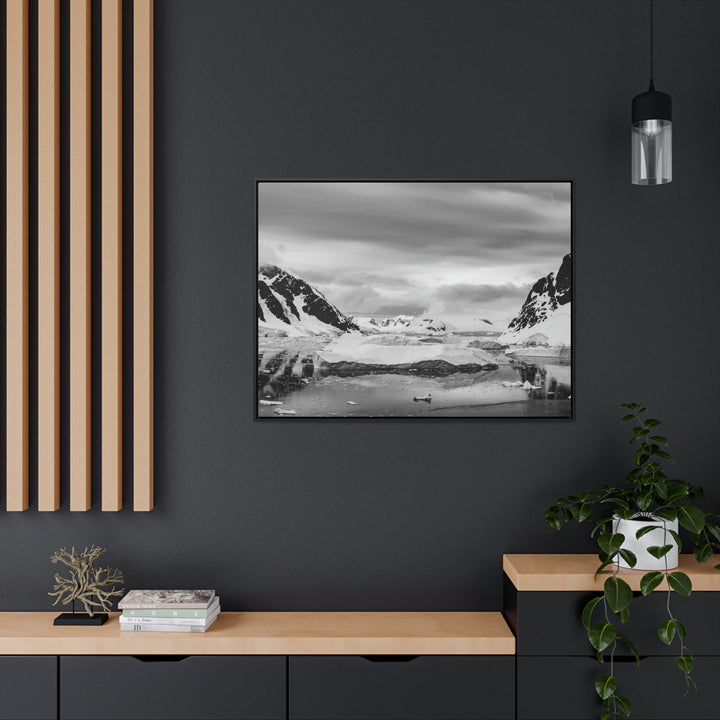 A Still Day in Black and White - Canvas with Frame