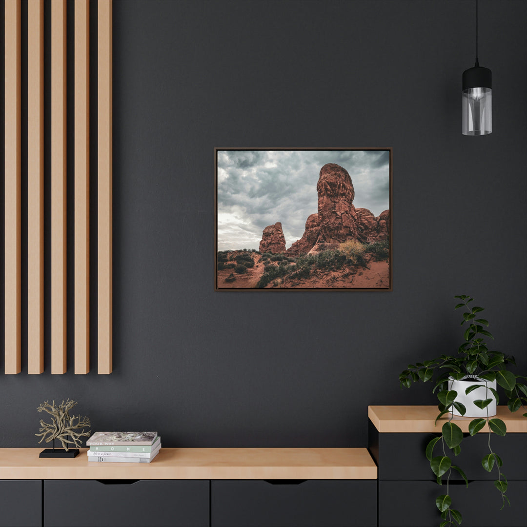 Dramatic Rocks - Canvas with Frame