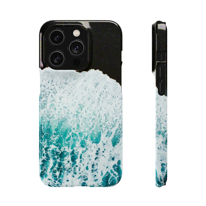 A Wave on Volcanic Sand - Phone Case