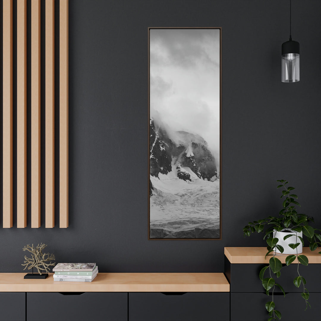 The Mist Descends in Black and White - Canvas with Frame