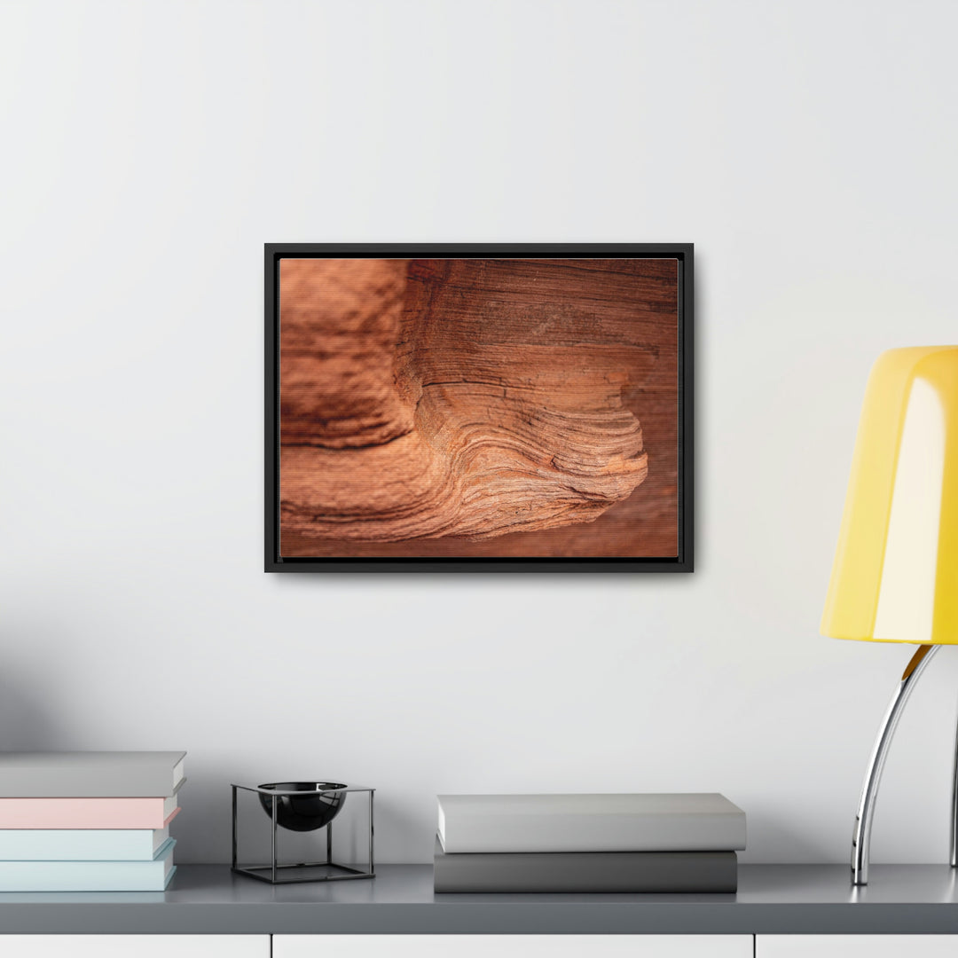 Sedimentary Rock Curves - Canvas with Frame