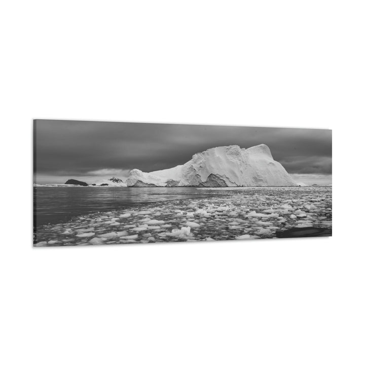 Lane of Ice In Black and White - Canvas