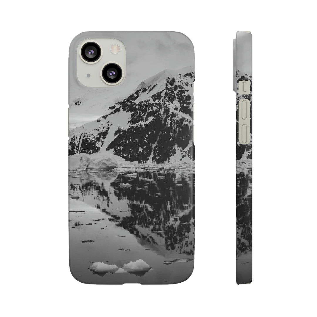 Reflected Calm in Black and White - Phone Case