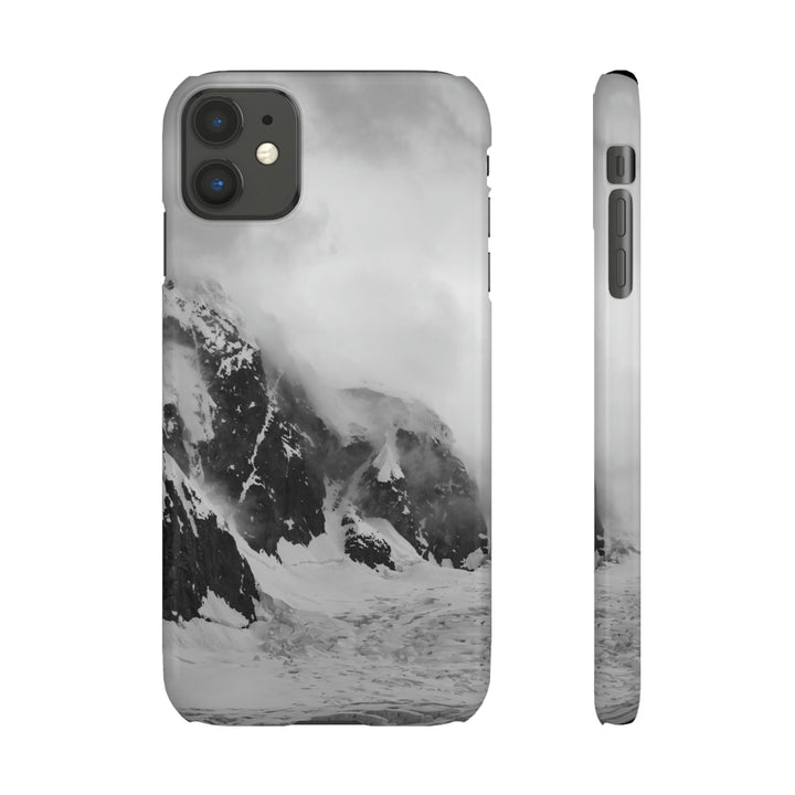 The Mist Descends in Black and White - Phone Case