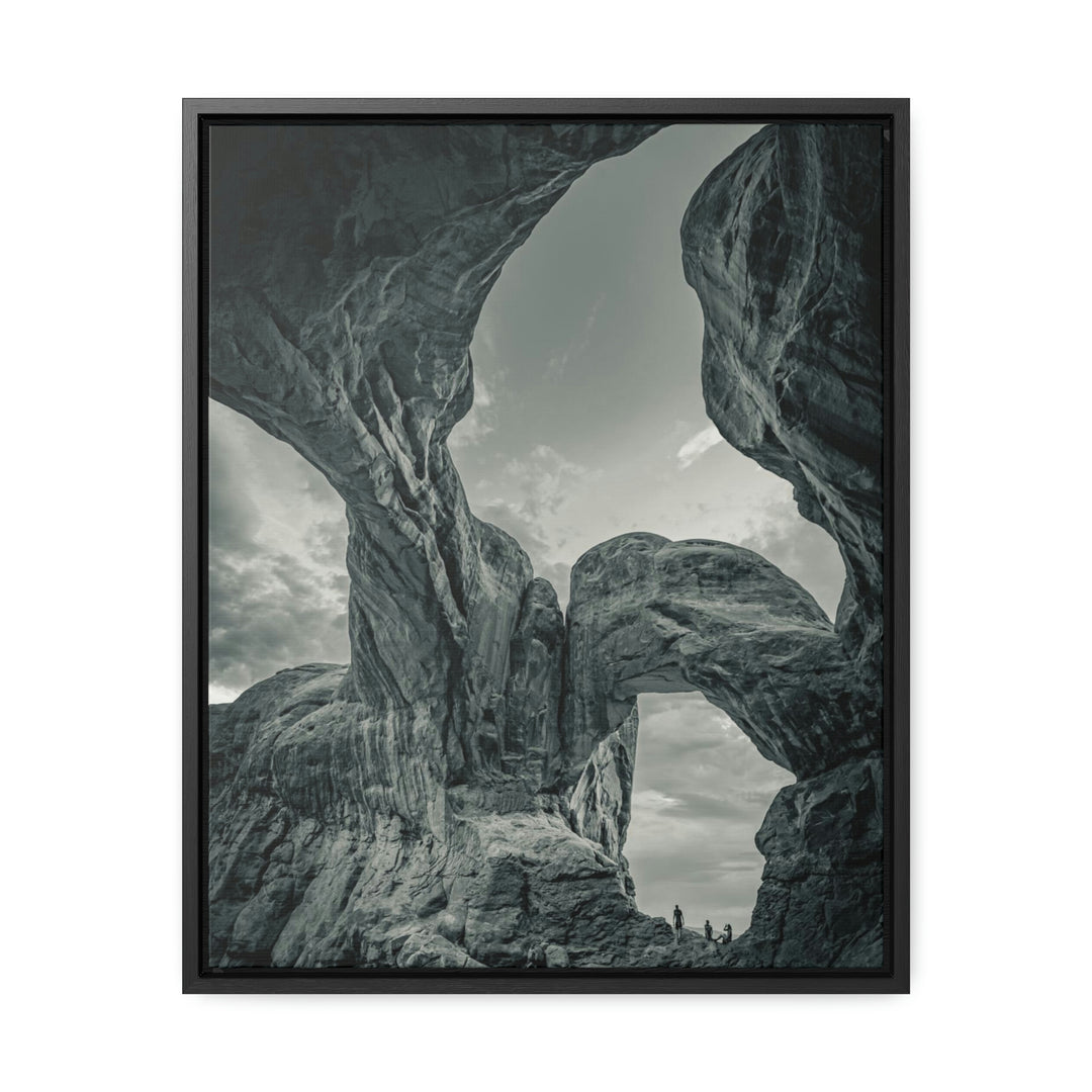 Natural Frames Part 1 in Black and White - Canvas with Frame