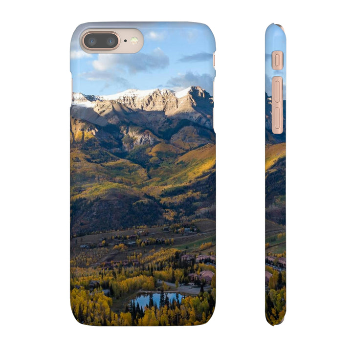 Glowing Mountainside - Phone Case