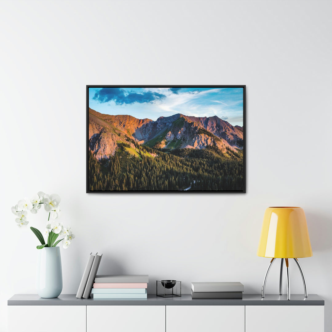 Fading Mountain Light - Canvas with Frame