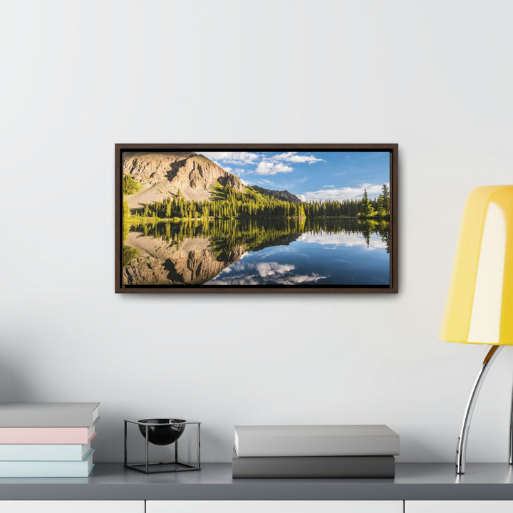 Mountain Scene Reflected - Canvas with Frame