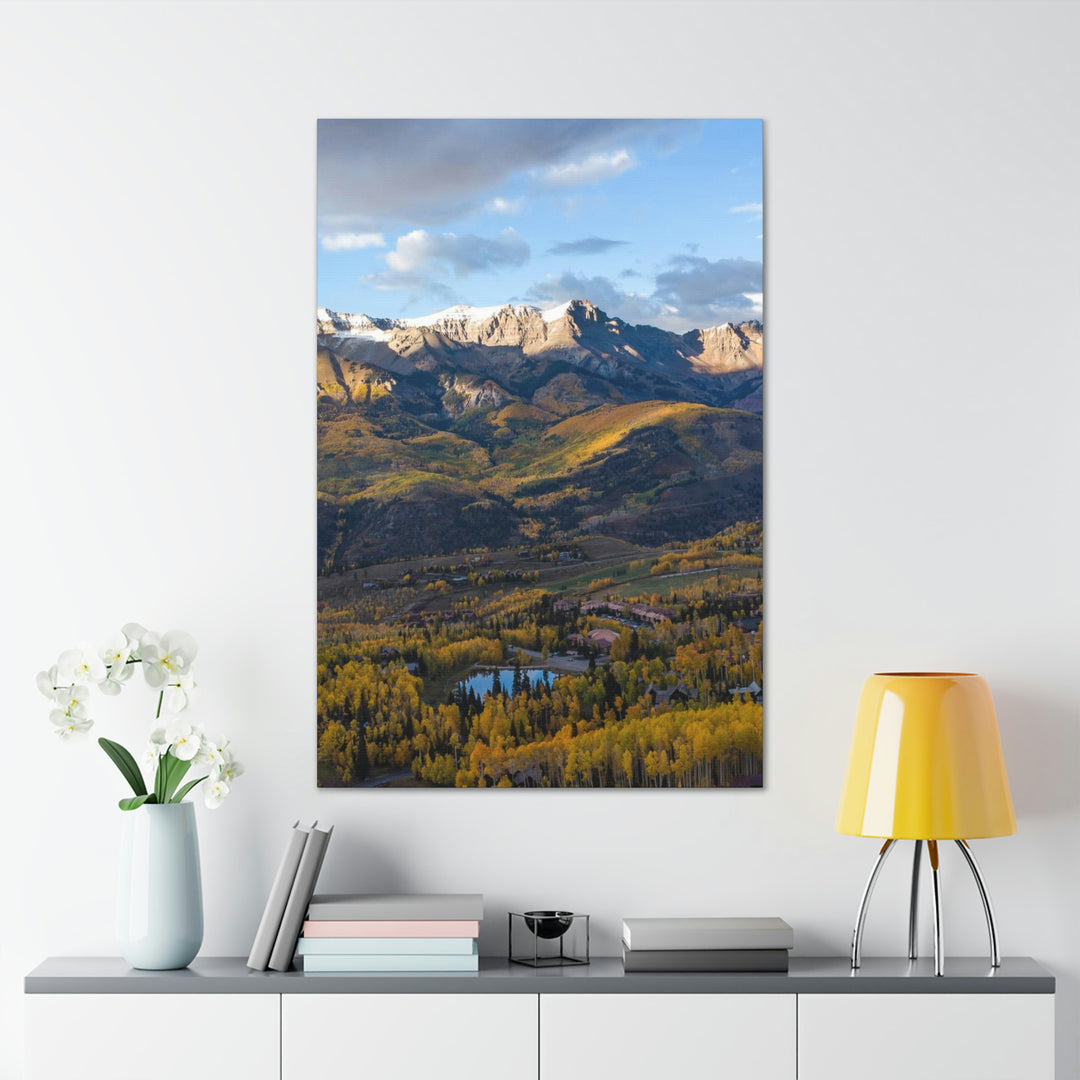 Glowing Mountainside - Canvas