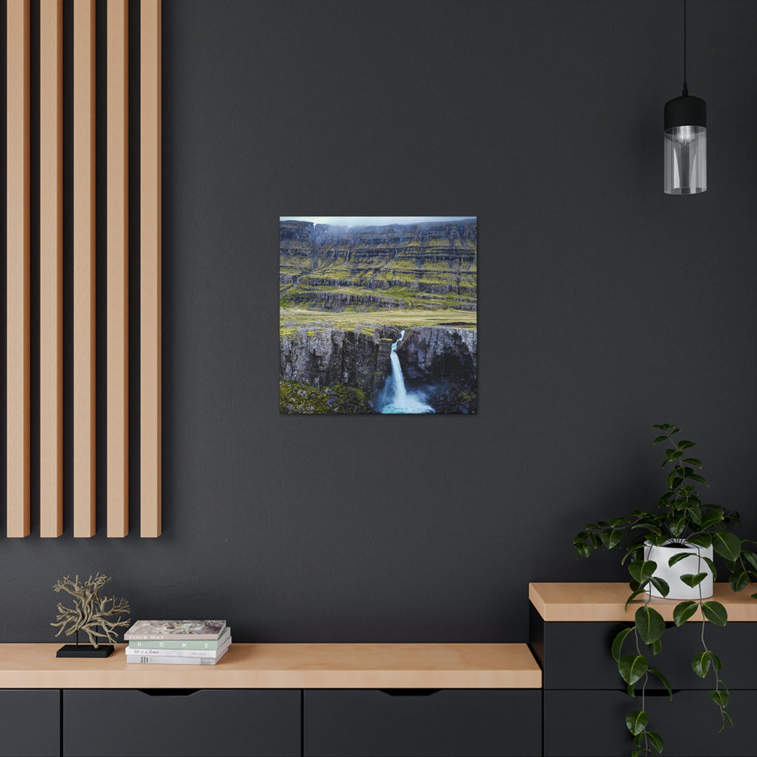 A Remote Waterfall - Canvas