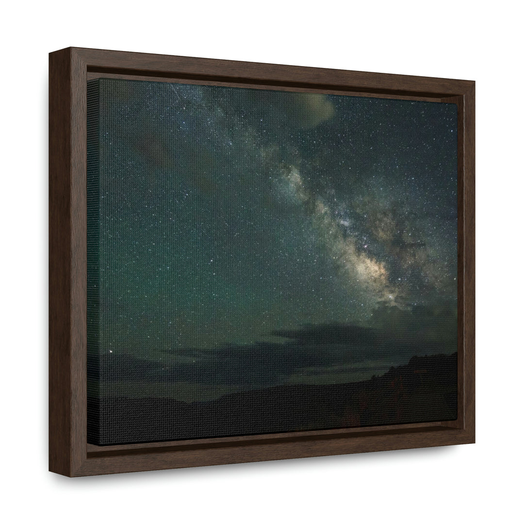 Milky Way Through the Clouds Part 2 - Canvas with Frame